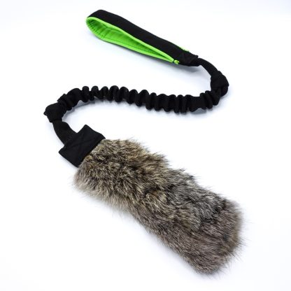 Elastisk lång kampis med kaninpäls